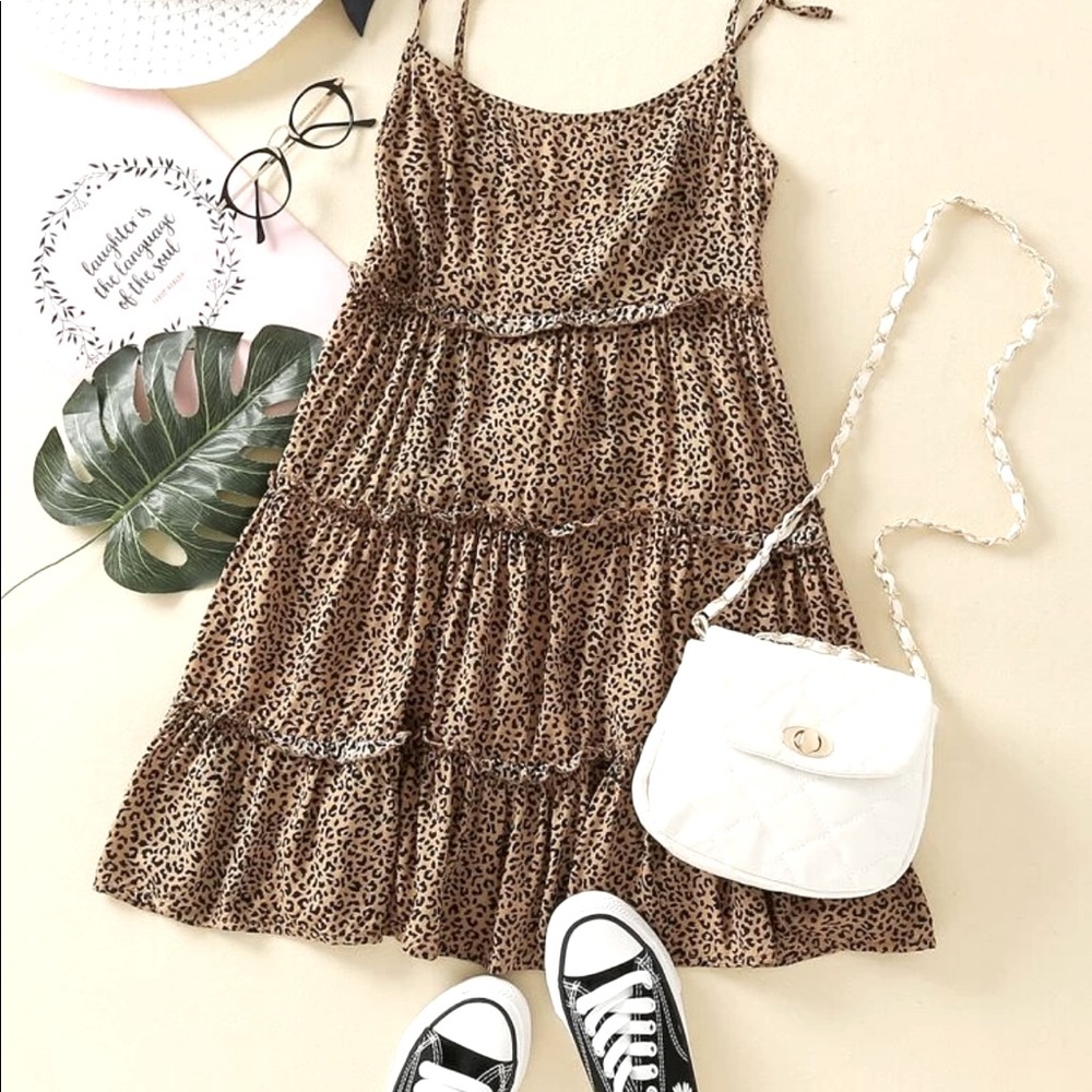 { SHEIN } Leopard Cami Dress